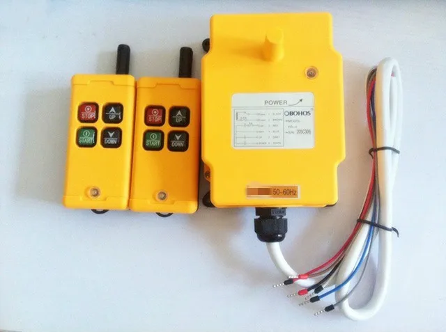 HS-4 DC12V/DC24V/36V/48V/AC110V/AC220V/AC380V 2 Tansmitters 4 Channels 1 Speed Control Hoist Crane Radio Remote | Инструменты