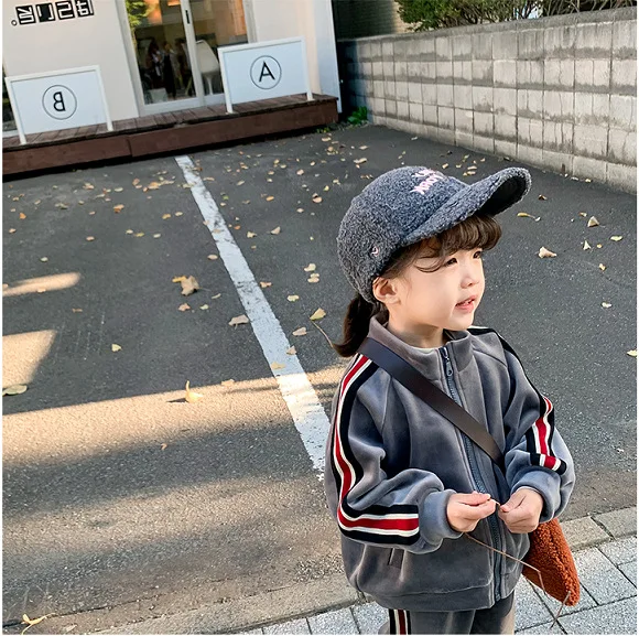 Mihkalev/модные детские комплекты одежды для детей сезон осень-зима пальто и брюки