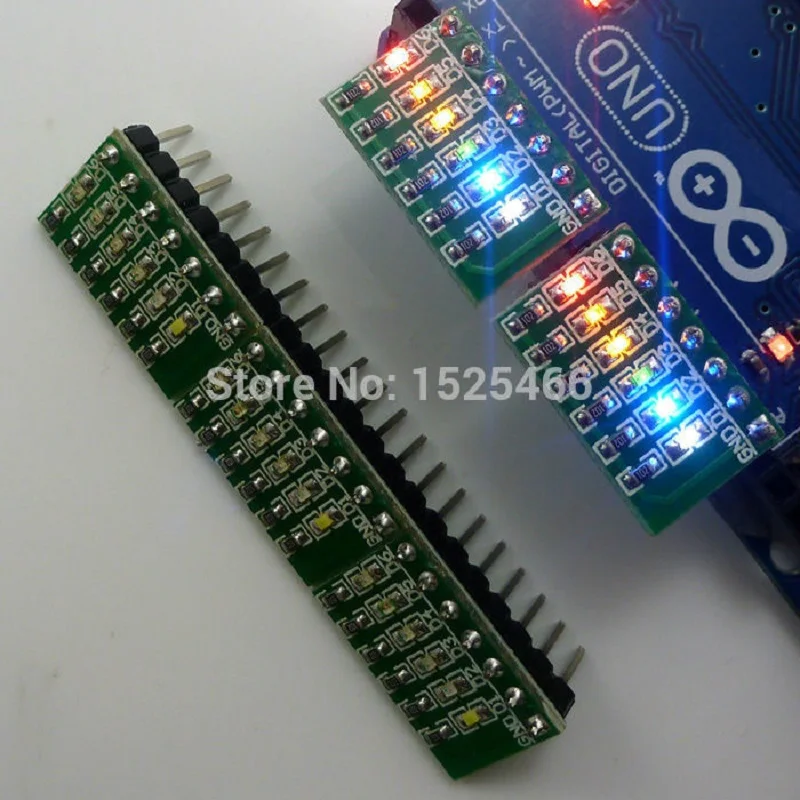 5 шт. DC 3-12 В 6 бит многоцветный СВЕТОДИОДНЫЙ модуль платы для Arduino DUE UNO MEGA2560 Мега Leonardo Tre Zero Ethernet щит 3d принтер