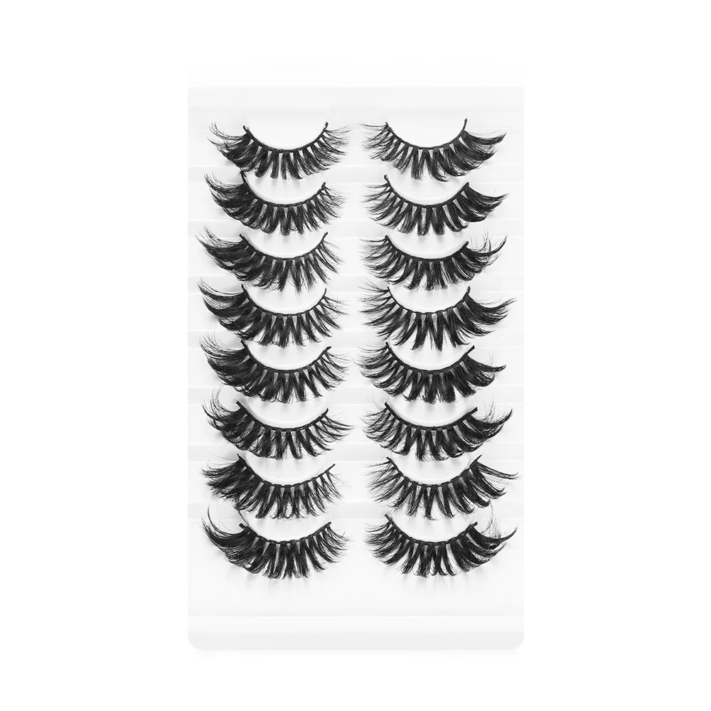 3D накладные ресницы 8 пар с многослойным эффектом натуральные наращивание ресниц