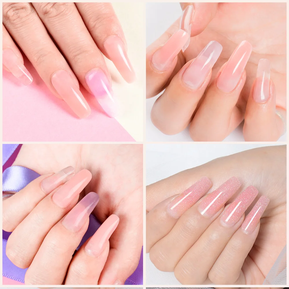 Набор полиуф-геля 20 мл набор для наращивания ногтей с наконечниками двойная