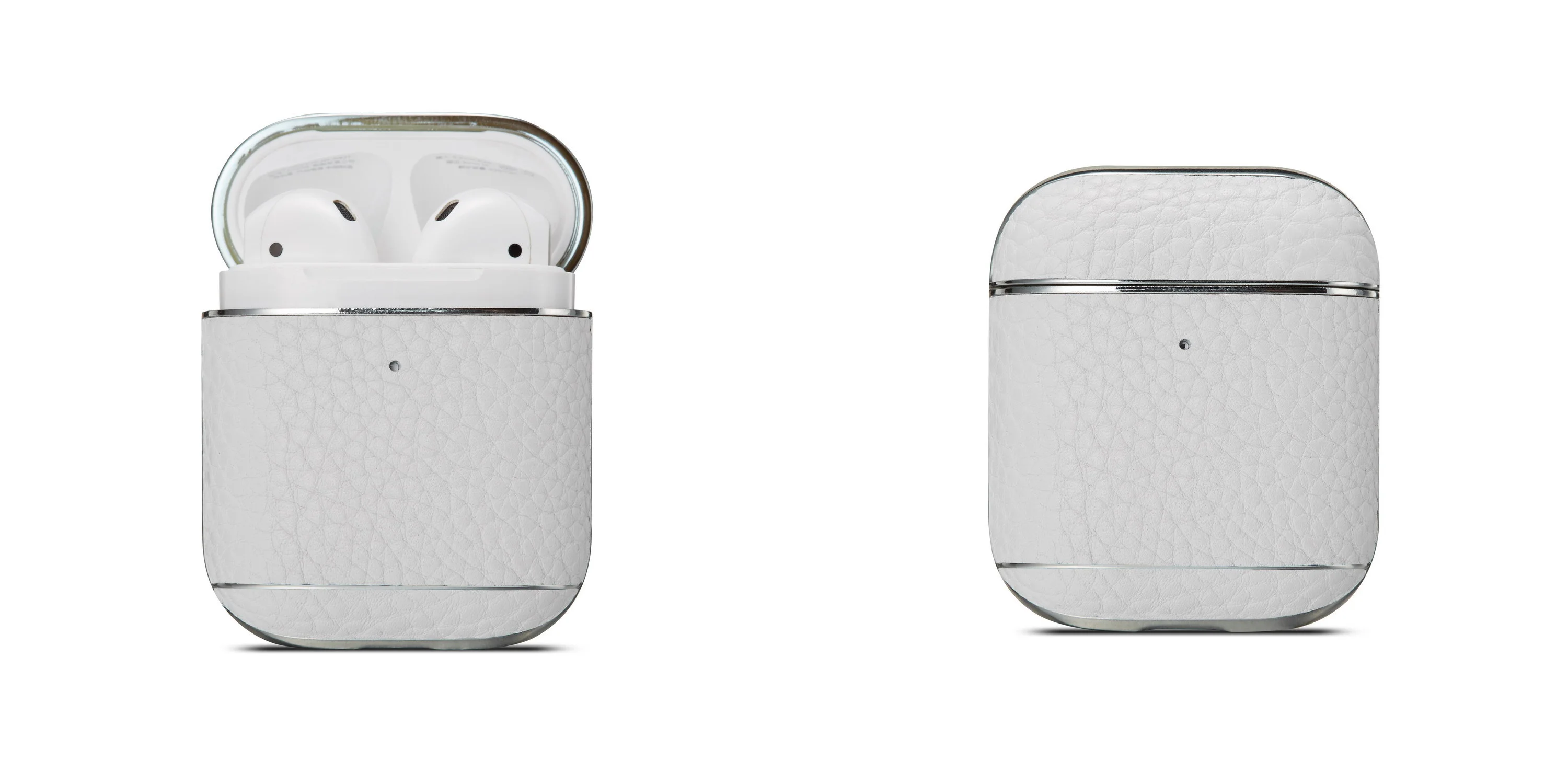 Чехол Airpods для коммерческих дел Чехол из натуральной кожи с покрытием для Apple Airpods 1/2 Зарядная коробка Anti-Fall Dust