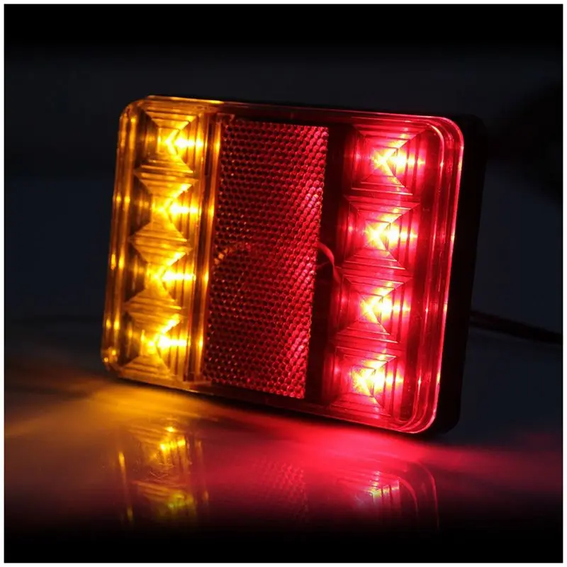 

8 LED DC12V Waterproof Taillights Rear Tail Light For Trailer Truck Boat