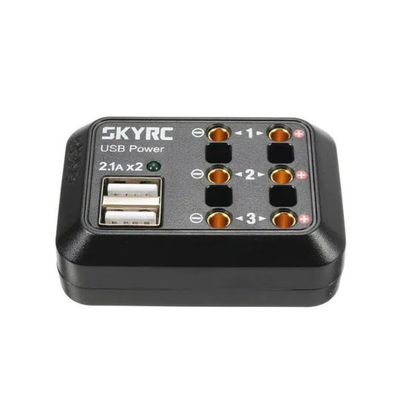 SKYRC 10A DC распределитель питания USB выход 5 в с XT60/разъем банан-банан зажимы В 2.1A RC