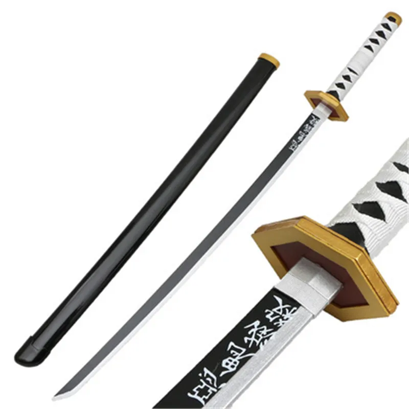 

Cosplay Satoman Tanjiro Kimetsu no Yaiba Sword Weapon Demon Slayer Sabito Sword 1:1 Anime Ninja Knife Wood Katana Prop 104cm