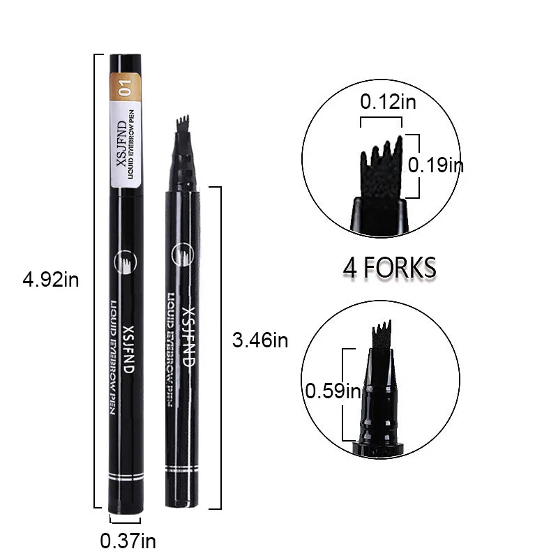 Микроблейдинг тату для бровей чернильная ручка долговечная 3D Вилка