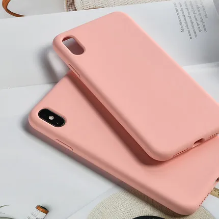 

Luxury Original Official Silicone Case For iPhone 7 8 Plus X XS Max XR 6 6S Cover Candy colors Cases shell i phone iphonecase