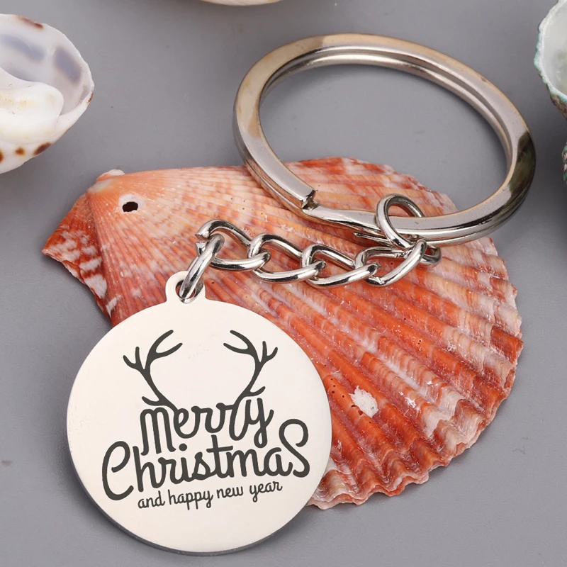 Рождественская елка украшение висячий круглый брелок Счастливого Рождества и