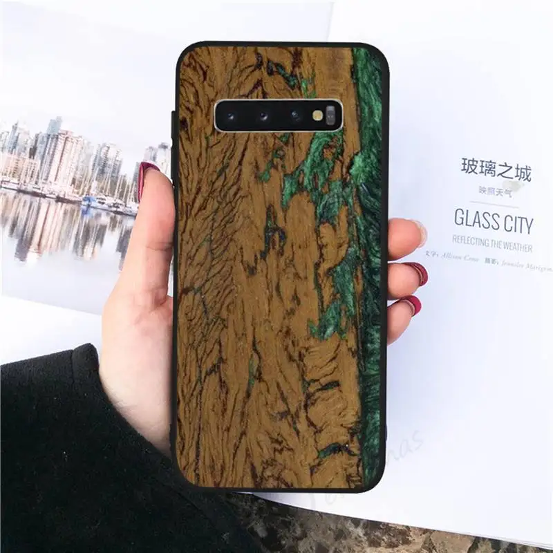 

Wood Resin art original pattern Phone Case For Samsung galaxy S 7 8 9 10 20 edge A 6 10 20 30 50 51 70 note 10 plus