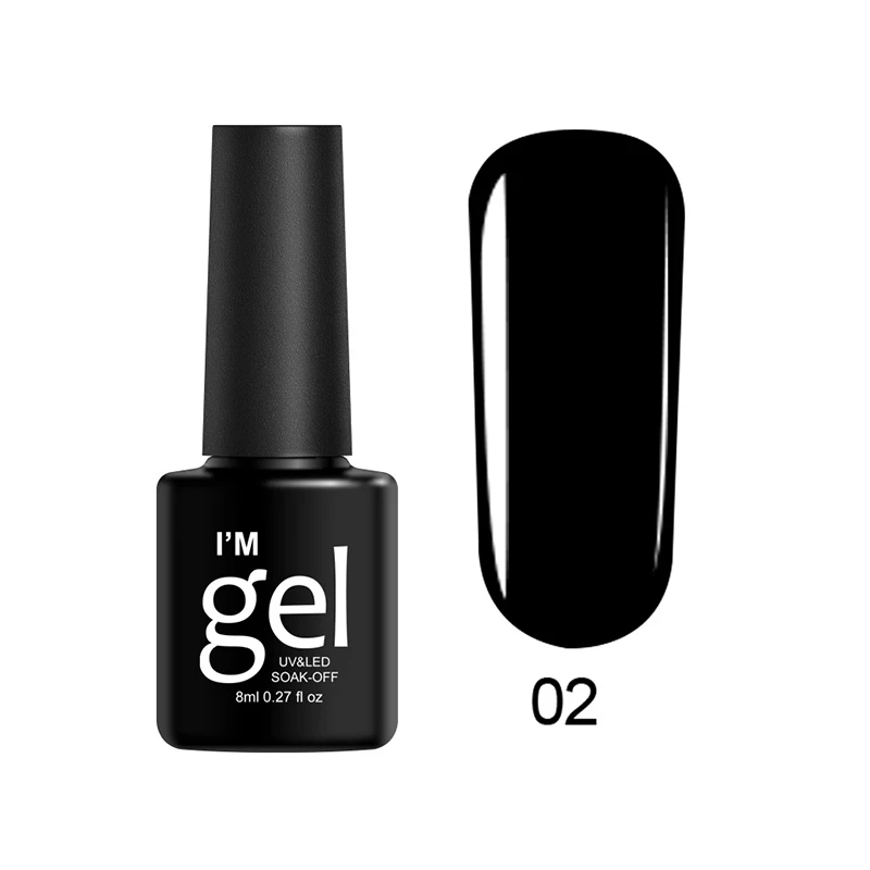 2020 Новый Гель-лак для ногтей цвета УФ/светодиодный гель пластиковый флакон 8 мл 20