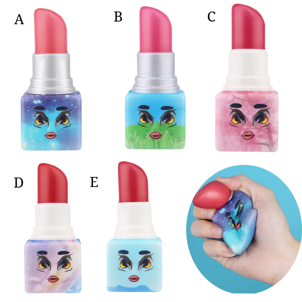 Jumbo губная помада Squishies кукла медленно поднимающаяся игрушка Гладкий губа Румяна ароматизированные Изысканный детский Рождественский подарок дропшиппинг