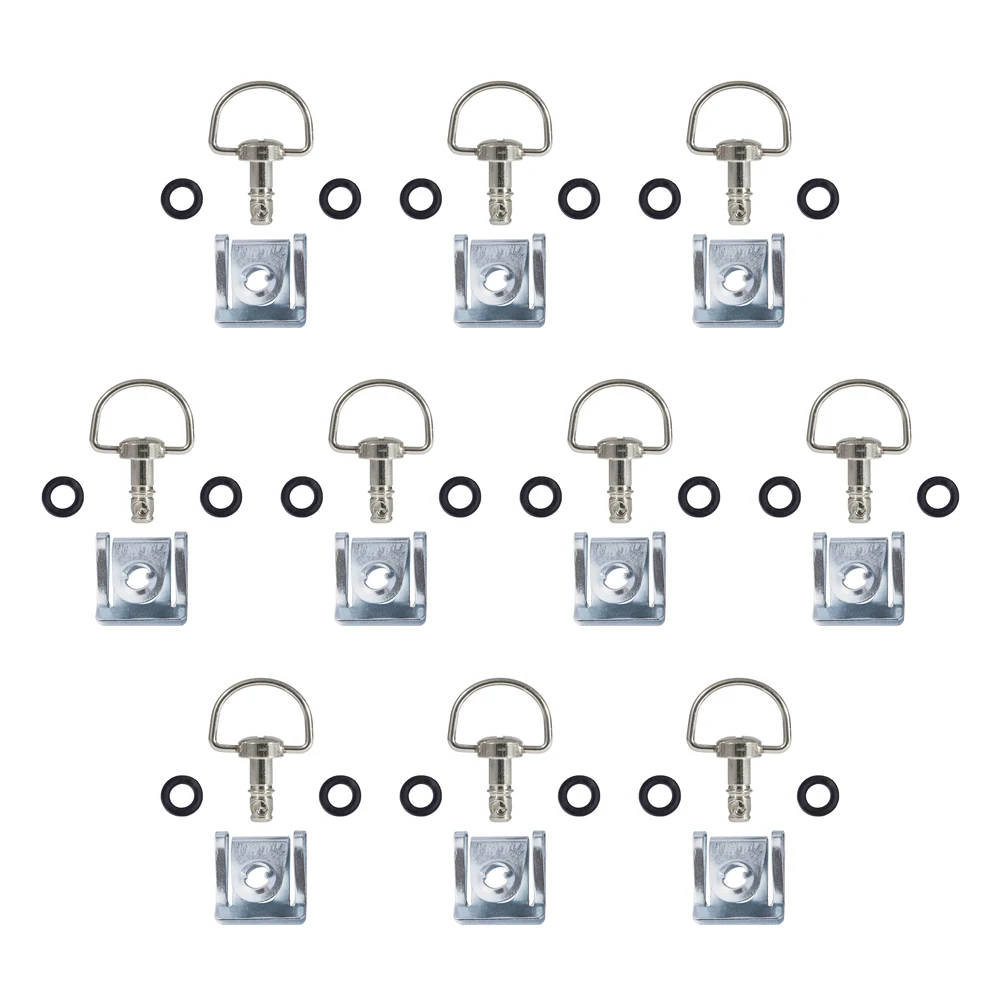 

10 комплектов крепежных креплений обтекателя мотоцикла 1/4, болты с зажимом, быстрый винт 17 мм