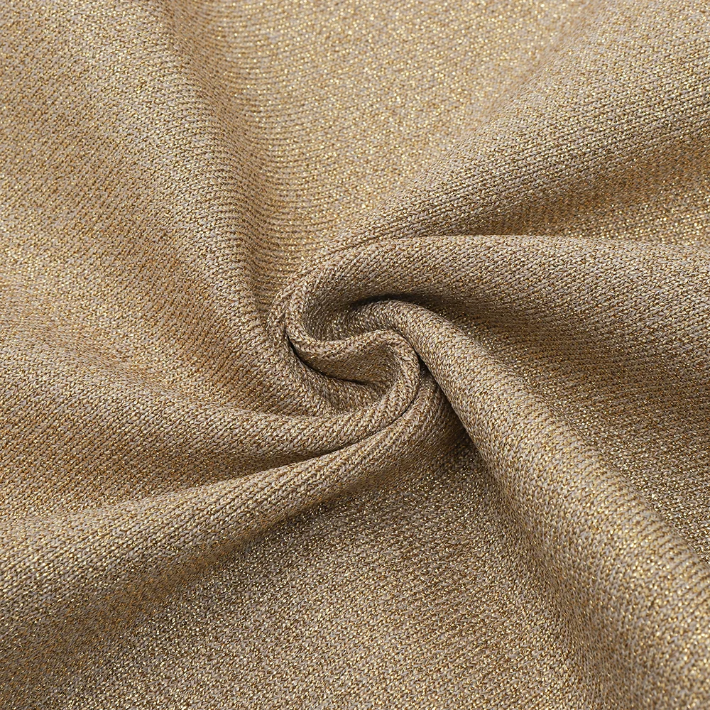 

Ocstrade Bandage Dress 2021 New Arrival Gold Bandage Dress Bodycon Women Summer Sleeveless Mini Sexy Party Dress Club Outfits