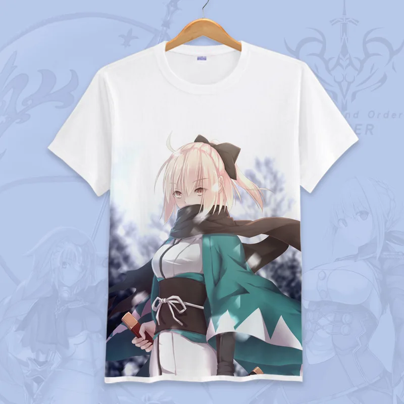Футболка для косплея из японского аниме Fate Grand Order летняя футболка с принтом