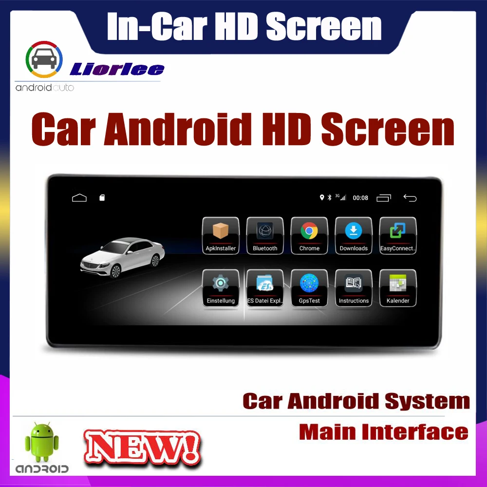 Автомобильный мультимедийный плеер с сенсорным экраном Android для Mercedes Benz C Class W204