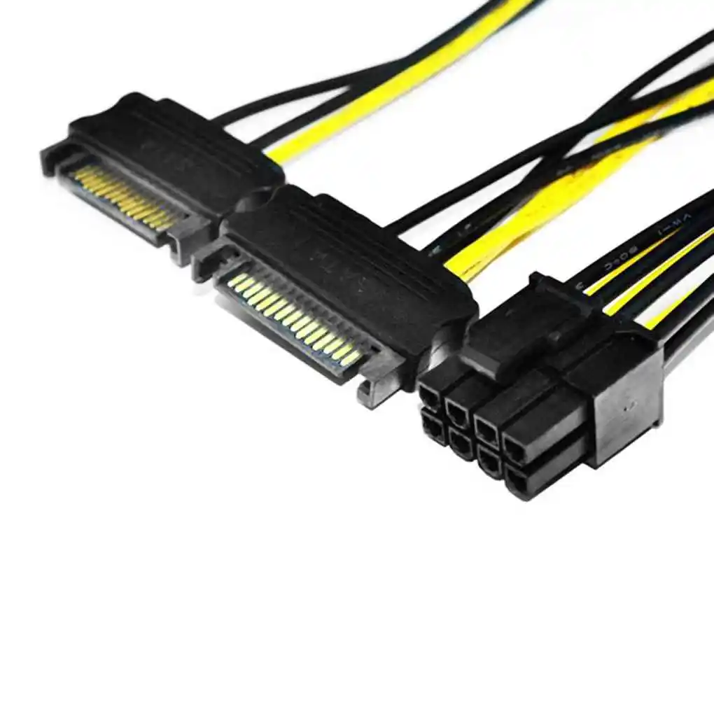Кабель-адаптер питания для графической карты 15-8 контактов 20 см |