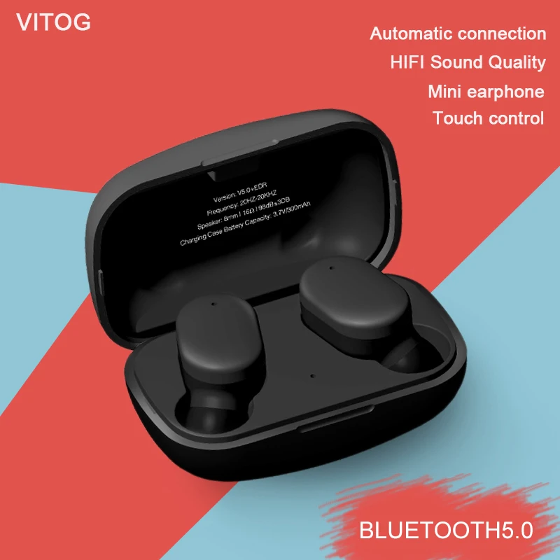 

TWS-наушники с поддержкой Bluetooth, Hi-Fi, с автоматическим подключением
