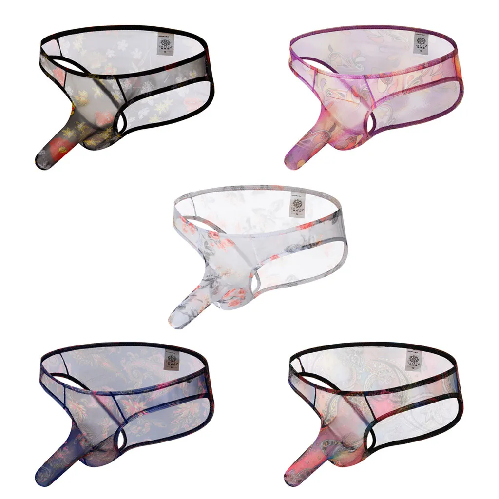 Трусы трансперлентные мужские соблазнительное нижнее белье для геев порно трусы