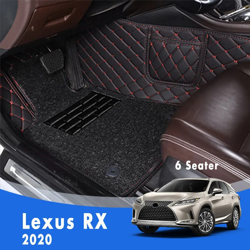 

For Lexus RX 2020 (6 Seater) Luxury Double Layer Wire Loop Car Floor Mats Custom Carpets Foot Pads Styling Accessories Interior