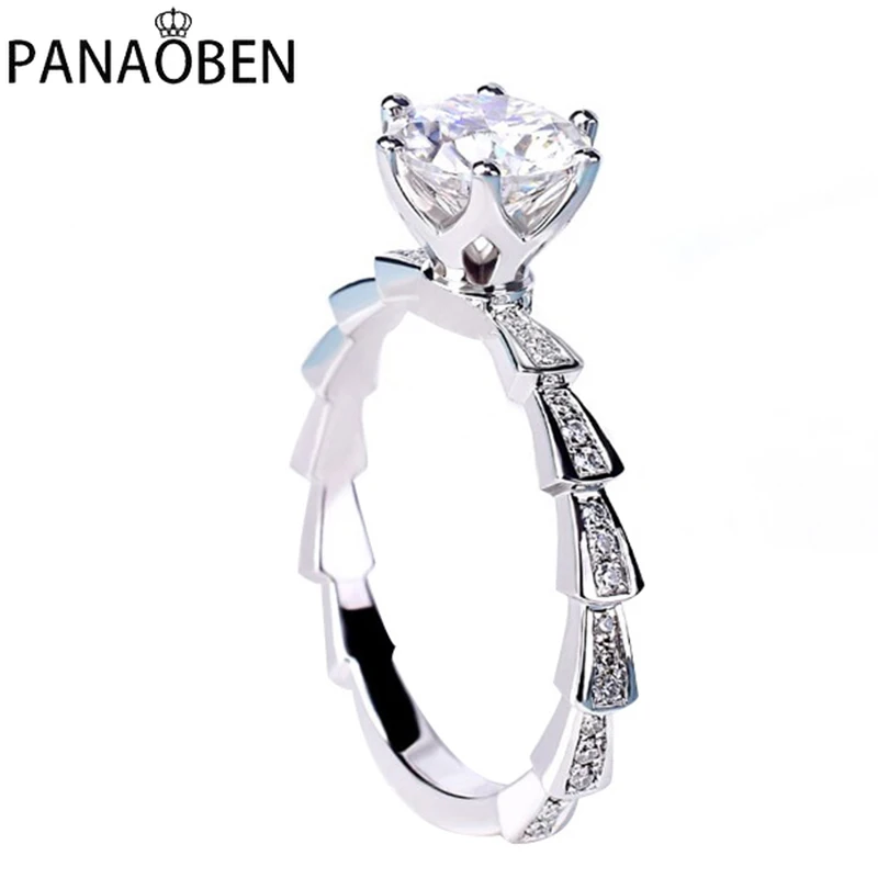 

Женское кольцо из серебра 925 пробы, с бриллиантами