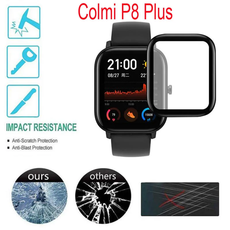 

Protective Film For Colmi P8 Plus Pro Se P9 P12 Bracelet Screen Protector Screen Films Smart Watch TPU Soft film Protection