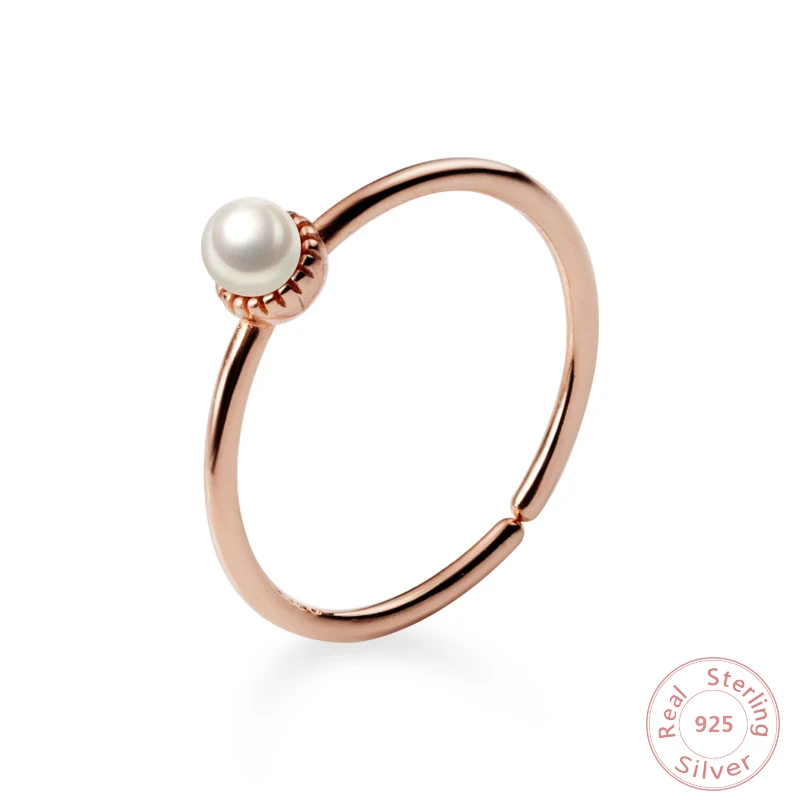 Модное простое Оригинальное элегантное кольцо из стерлингового серебра 925 пробы