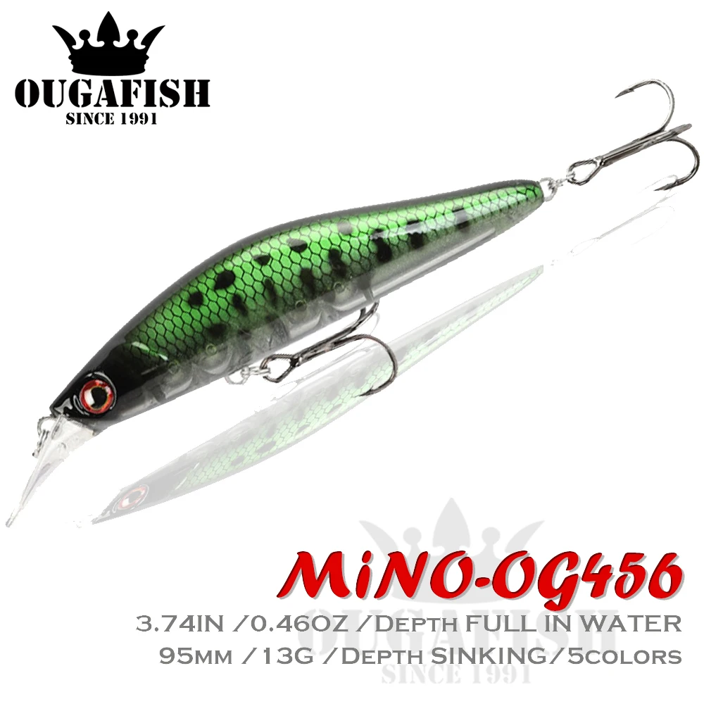 

Sinking Minnow Fishing Lures Weights 13g Long Range Bionic Decoy Hard Bait Leurre De Peche Full In Water For Whopper Black Fish