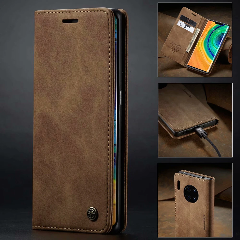 Магнитный кожаный чехол для huawei Mate30 P20 P30 Pro Lite P Smart Plus, флип-бумажник Hawei P30pro, чехол-подставка Etui
