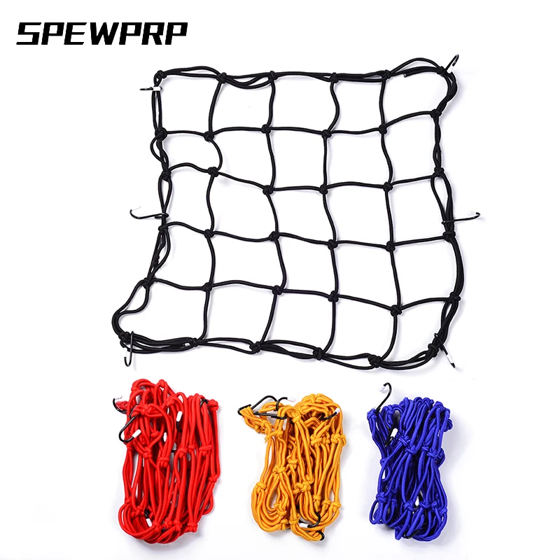 

Сверхмощный эластичный держатель для багажника для мотоцикла, 40*40 см, 6 Регулируемых крючков