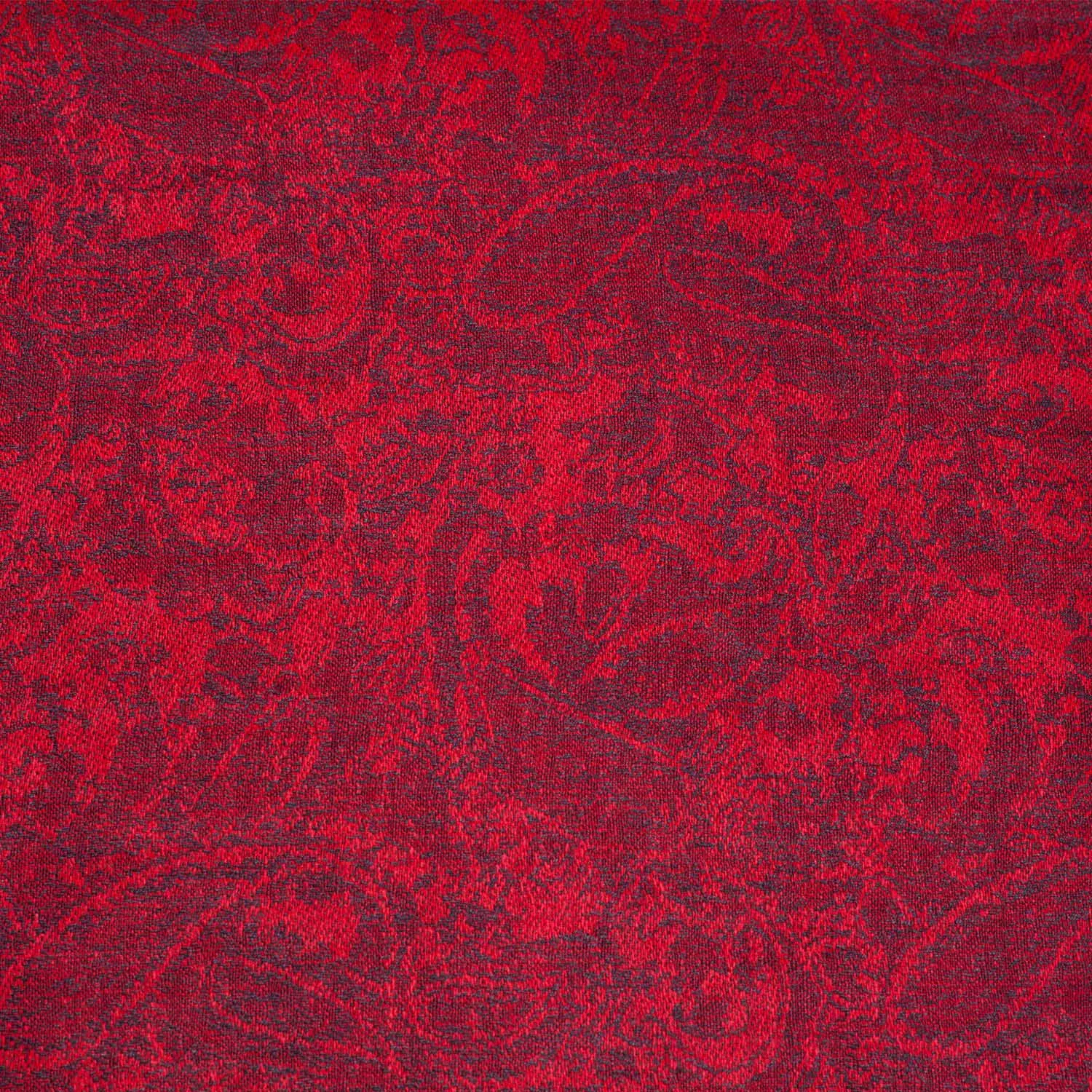 Pashimina Silk Scarf Paisley Jacquard Autumn Warp Winter Shawl Cashmere Hijab Long 2 Tones Soft High Quality Gift Red Black |