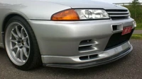 front lip exterior kitswill fit on standard for gtr front bumper only for nissan skyline r32 gtr ab style frp fiber unpainted