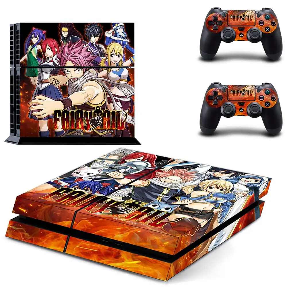 Стикеры в стиле аниме Fairy Tail для PS4 s PlayStation 4 стикеры консоли и контроллера Скины