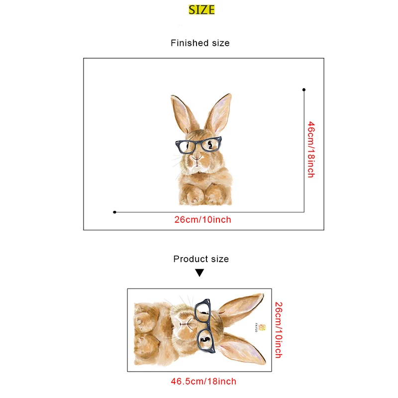 Милые настенные наклейки Dr. Rabbit для спальни детской комнаты Настенный декор