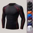 Новинка весна-осень 2021 мужские спортивные эластичные быстросохнущие облегающие футболки JODIMITTY с длинными рукавами для фитнеса и бега