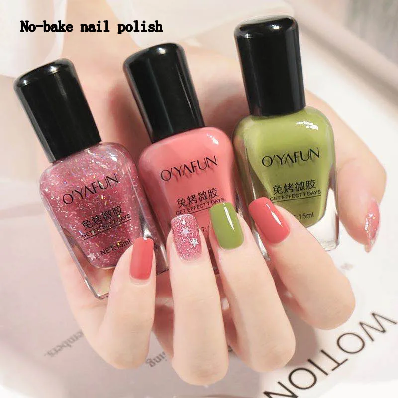 Цветной Гель лак для ногтей женщин 15 мл полуперманентные блестки 30 цветов блеск