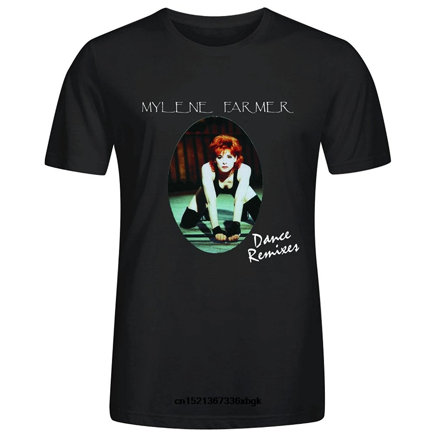 Mylene Farmer Dance Remixes хлопковая Футболка с круглым вырезом|Мужские футболки| |
