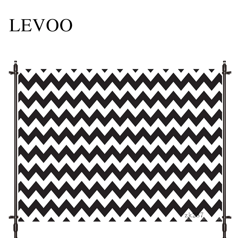 LEVOO фотография Фон шеврон черно белый Профессиональный полосатый фон Фотофон