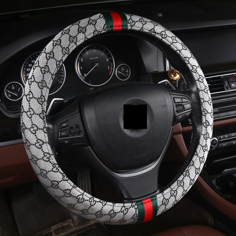 

38cm Universal car steering wheel cove for Toyota All Models c-hr rav4 corolla toyota land cruiser wish yaris Car-Styling "