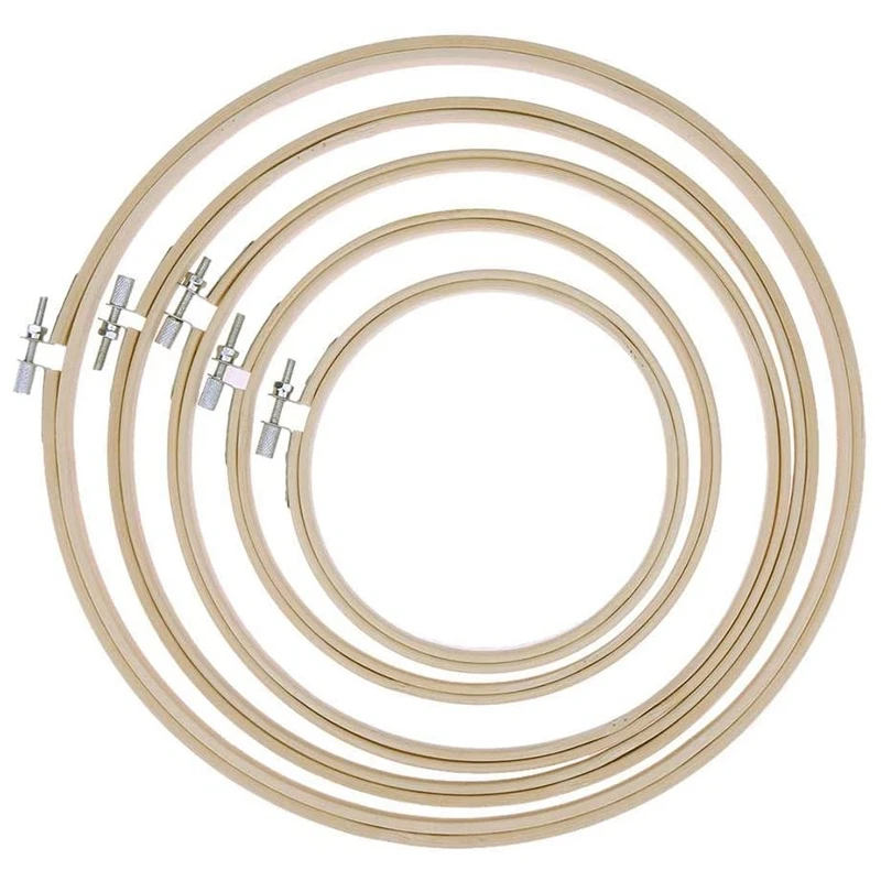 5 шт. прочный набор колец для вышивки бамбуковый круг кольцо крестиком 13 см 26 DIY