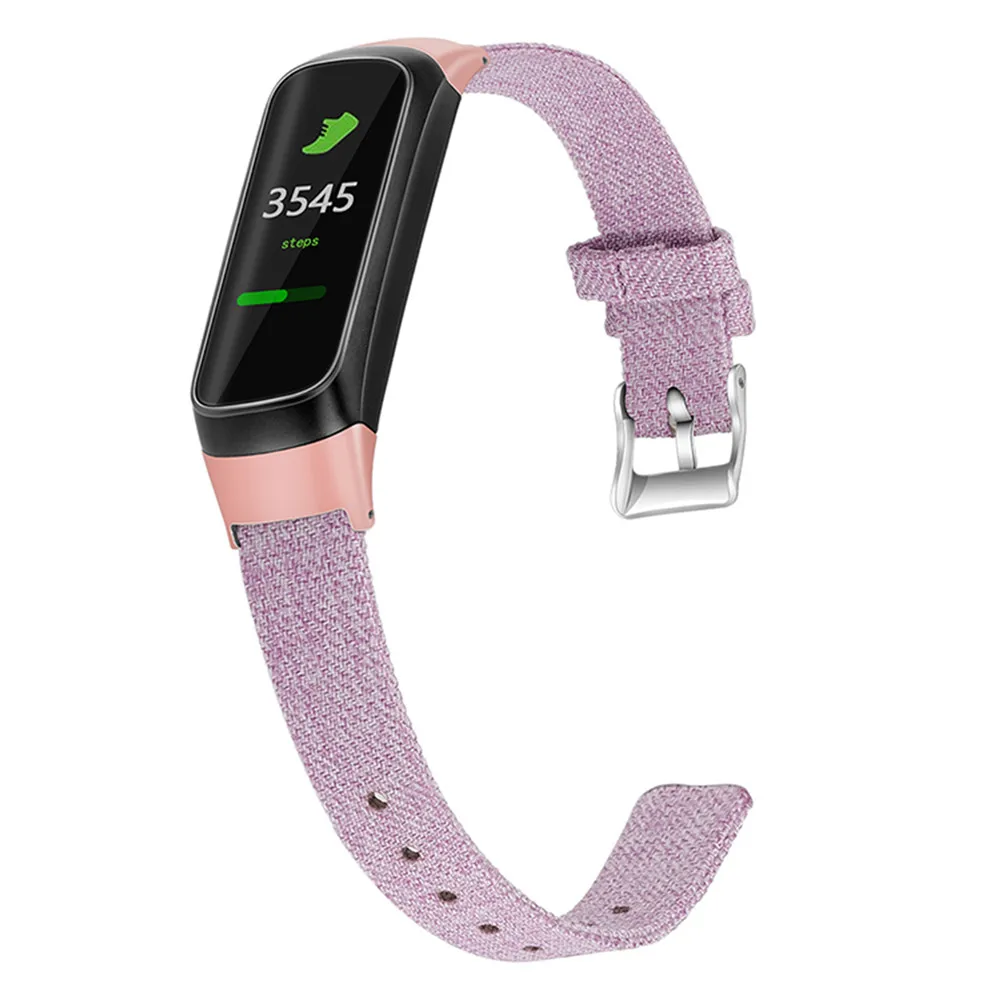 

Canvas Nylon Watchband For Samsung Galaxy Fit SM-R370 Watch Accessories Replacement Watch Strap Band Bracelet