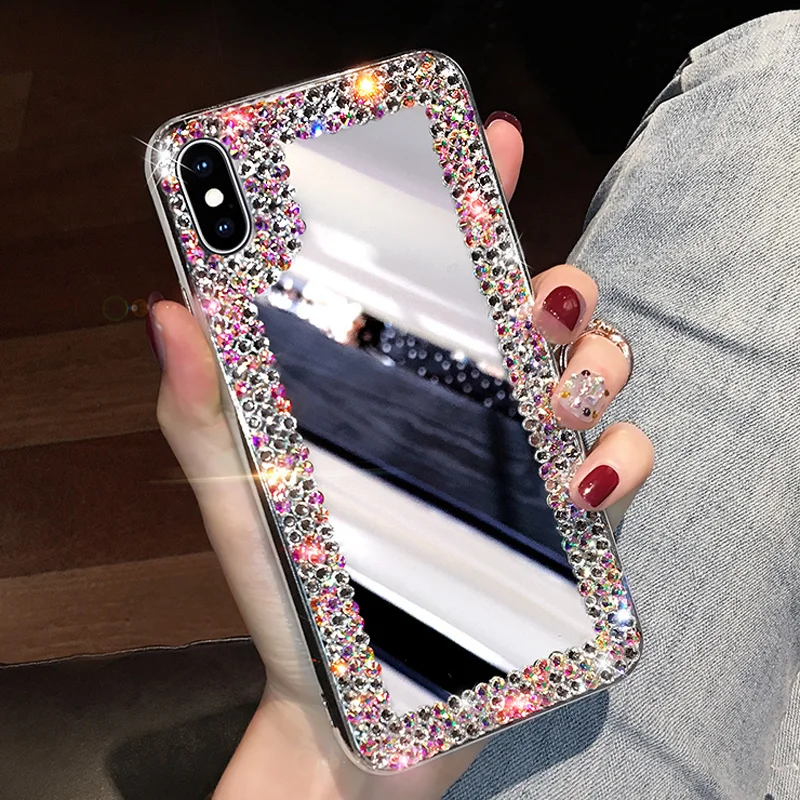 Роскошный Модный Блестящий зеркальный чехол для iPhone X Xr Xs 11 Pro Max 5 5S SE 6S 6 7 8 Plus