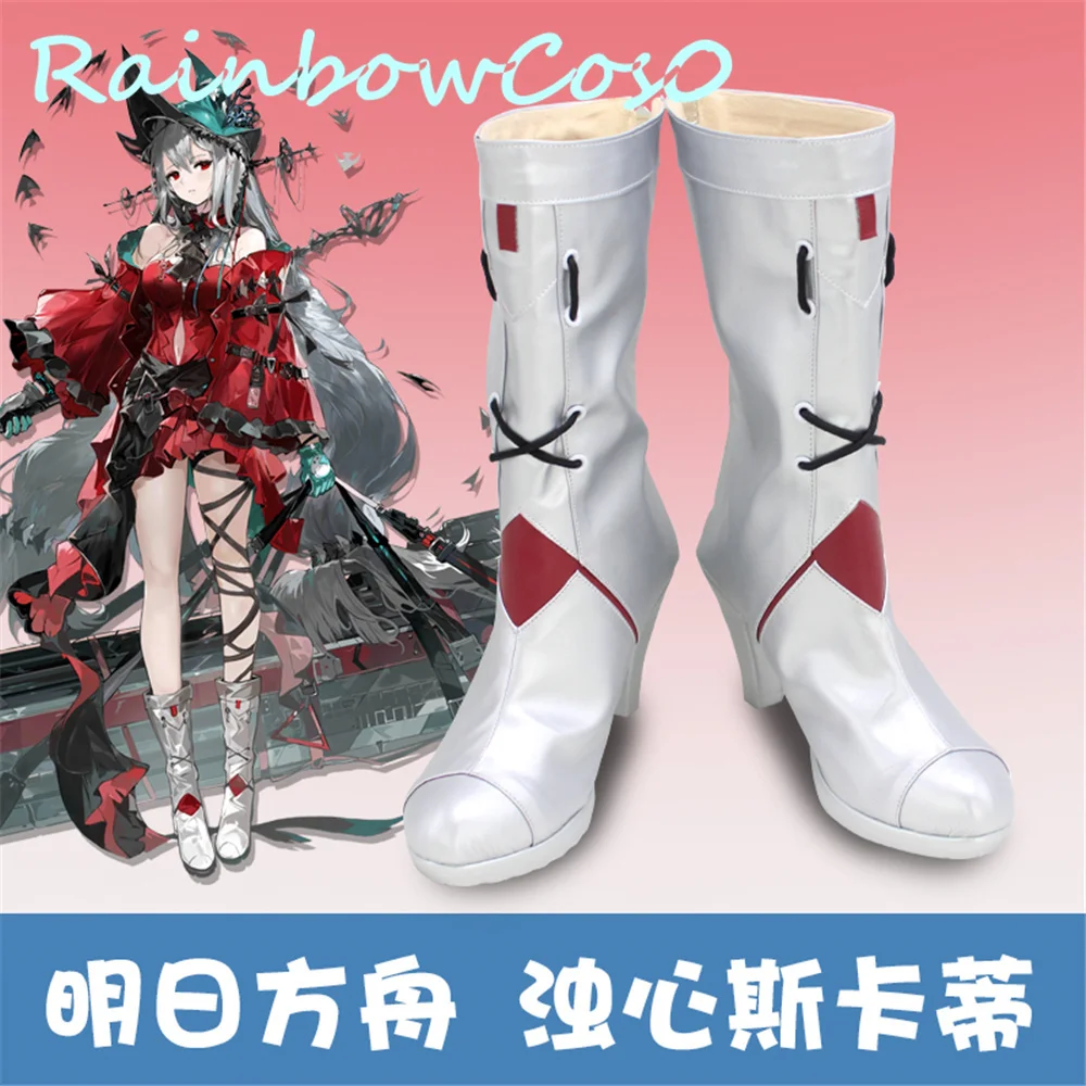 Фото Arknights Skadi the Corrupting Heart Обувь для косплея Сапоги Игра Аниме Хэллоуин RainbowCos0 W1569 №1