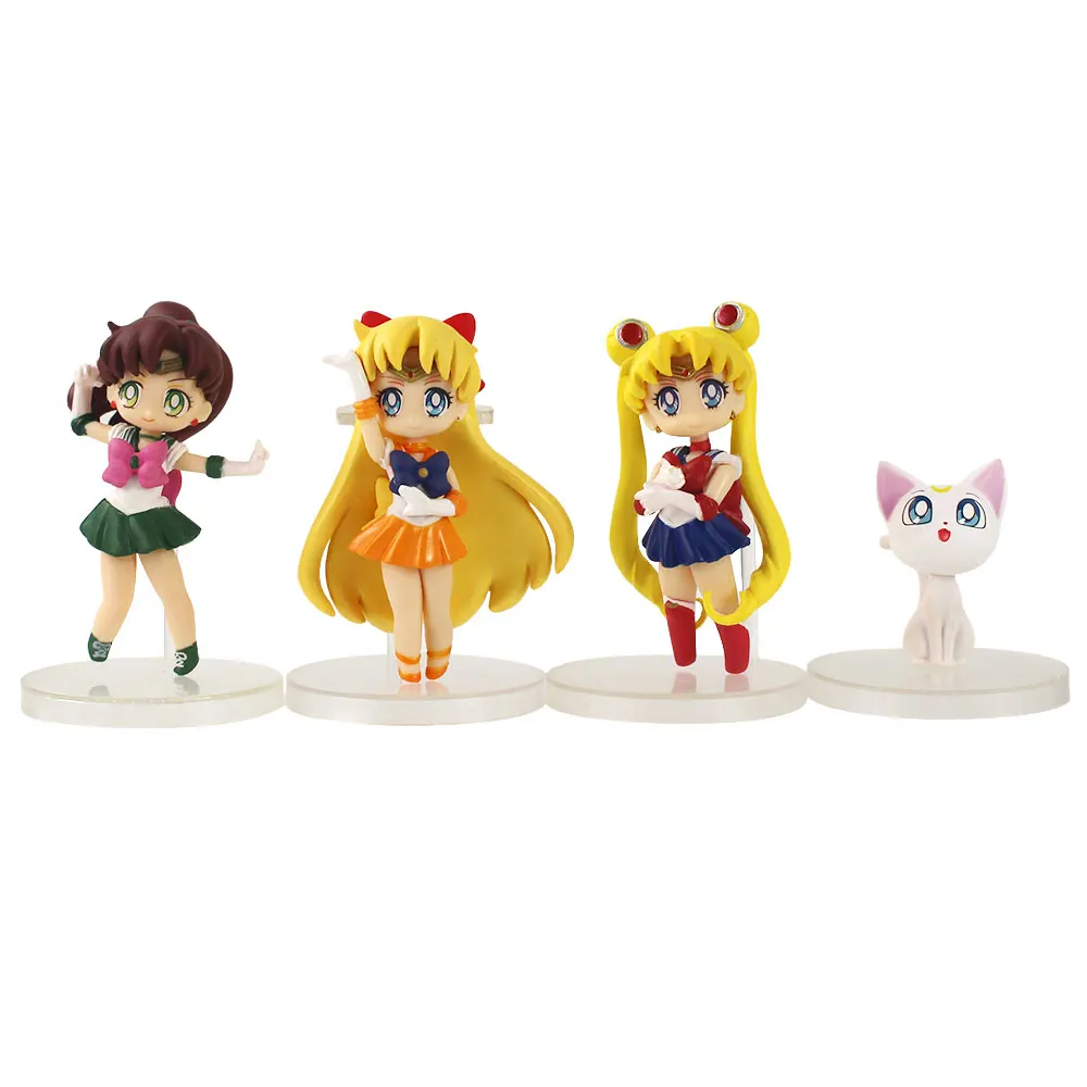 16 шт./лот Аниме фигурки игрушечные ПВХ модели куклы 6 ~ 7 см|sailor mars|anime sailor moonfigure toy |