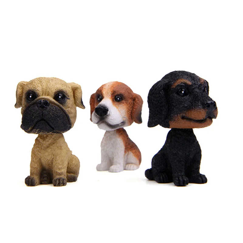 Миниатюрная 3D Головка поплавок для Выкидной собаки французское искусственное