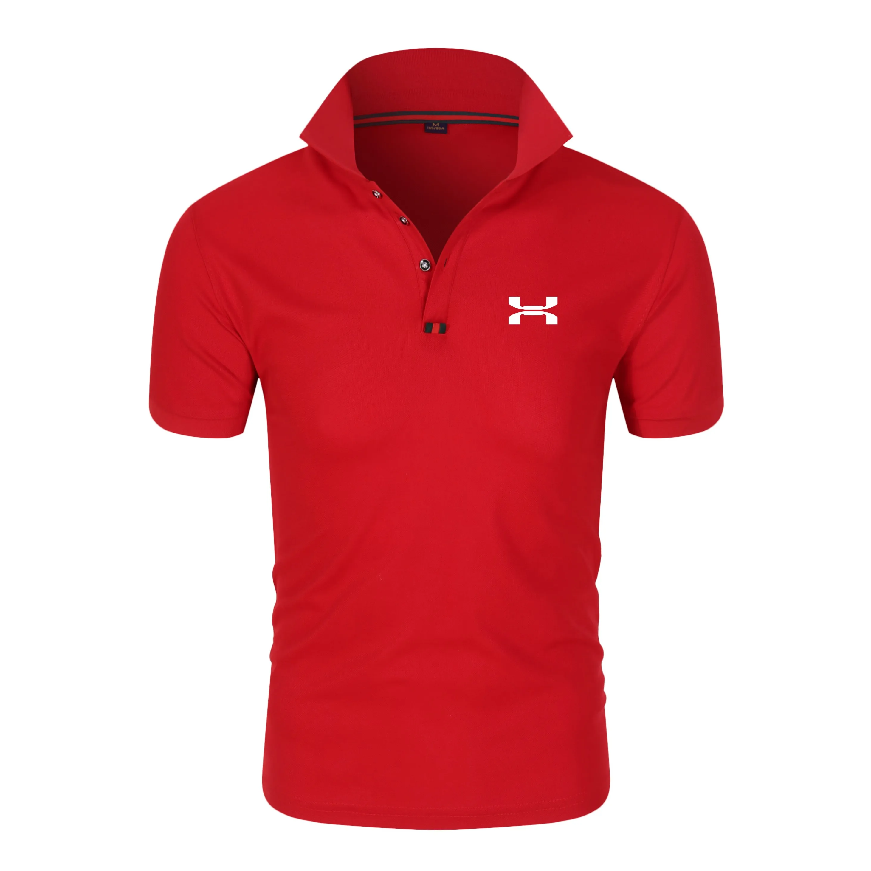 Мужская хлопковая рубашка с принтом повседневная однотонная дышащая отложным