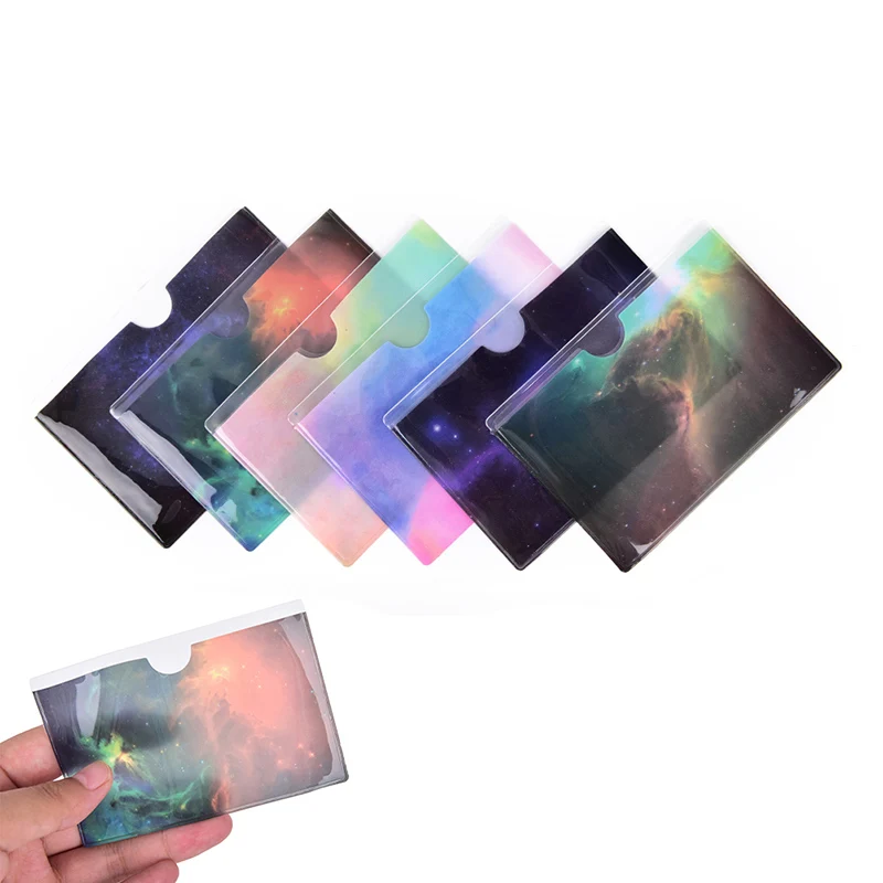 Пластиковый прозрачный держатель для удостоверения личности со звездами