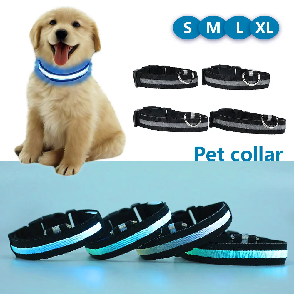 1 шт. зарядка через USB светодиодный ошейник для собак функция