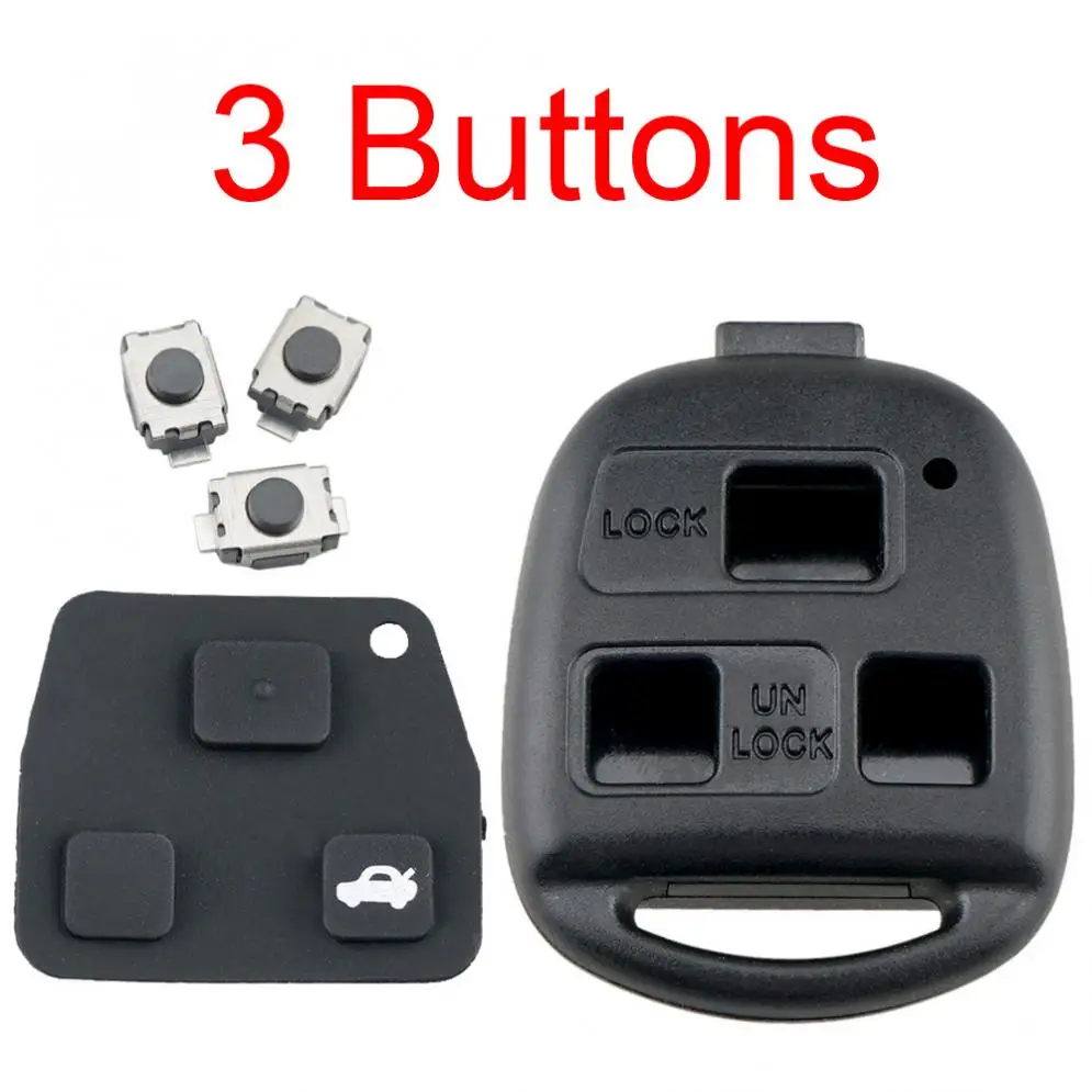 3 кнопочный переключатель дистанционного автомобильного ключа чехол для Toyota RAV4