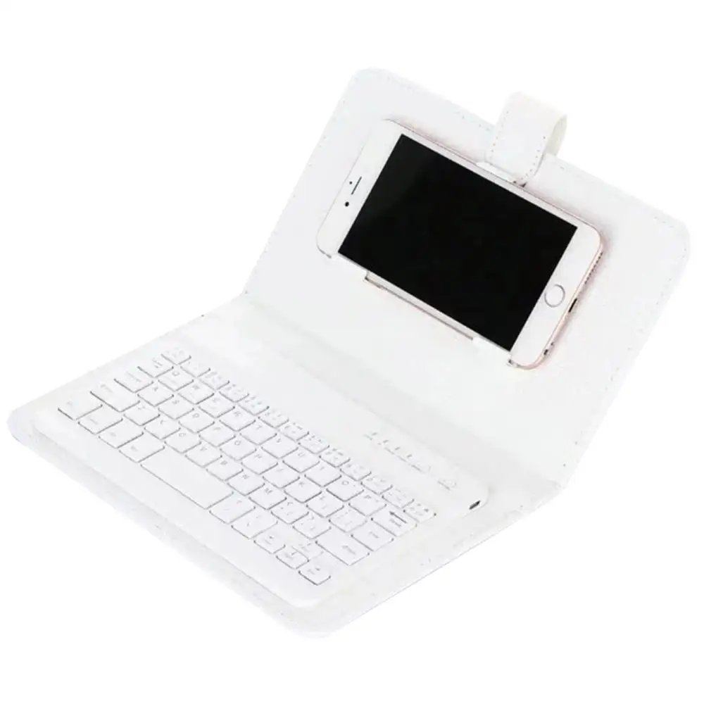 Besegad PU Leather Bluetooth Wireless Keyboard Case Shell Phone Tablet Protective Cover for iPhone iPad Huawei Xiaomi Samsung | Компьютеры