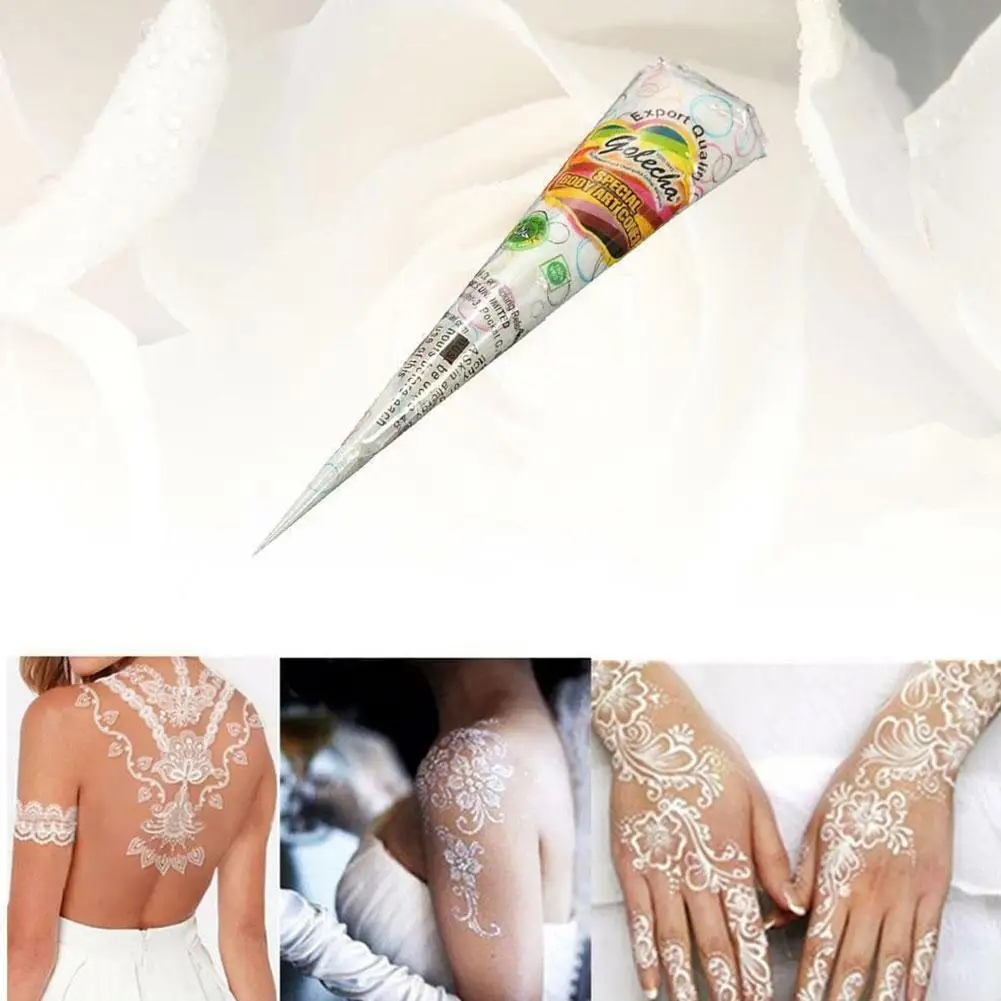 1PC Natural Professional Tattoo Painting Paste Herbal Henna Cones Temporary Waterproof Tattoo Body Art Paint Ink Tattoo Tools